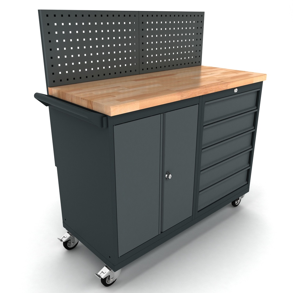 Établi, Porte & tiroirs, Cap 2500 lb, 72